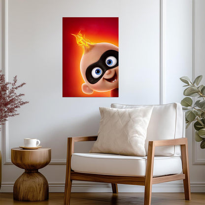 Incredibles 2 Movie Poster | Jack-Jack with a Flame - Movies & TV Poster