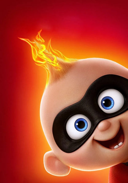 Incredibles 2 Movie Poster | Jack-Jack with a Flame - Movies & TV Poster