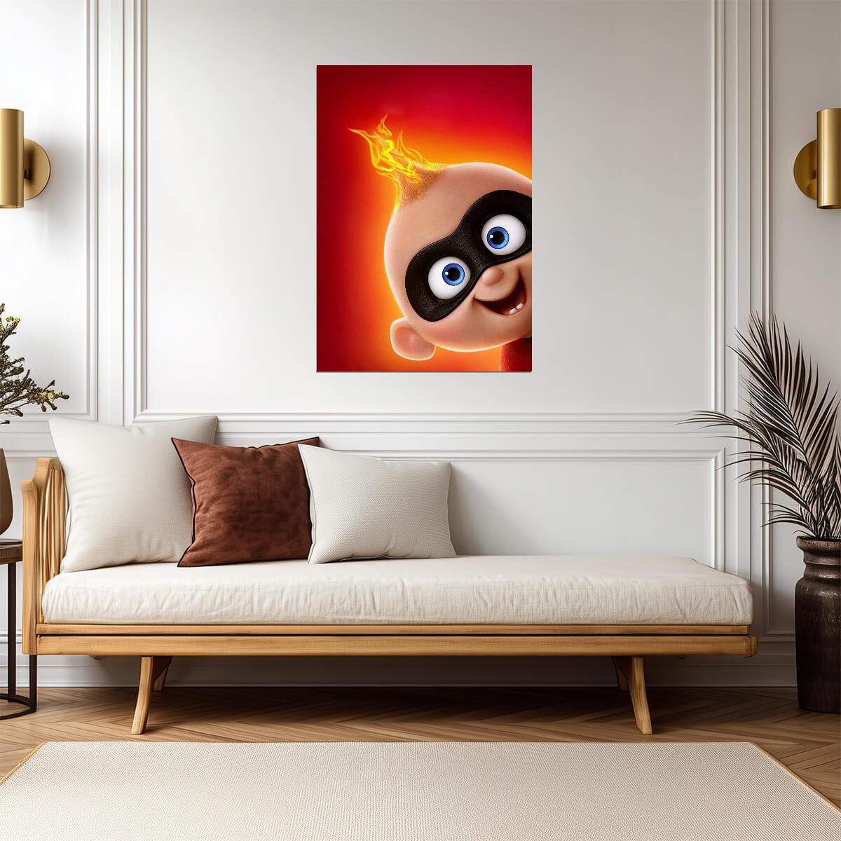 Incredibles 2 Movie Poster | Jack-Jack with a Flame - Movies & TV Poster