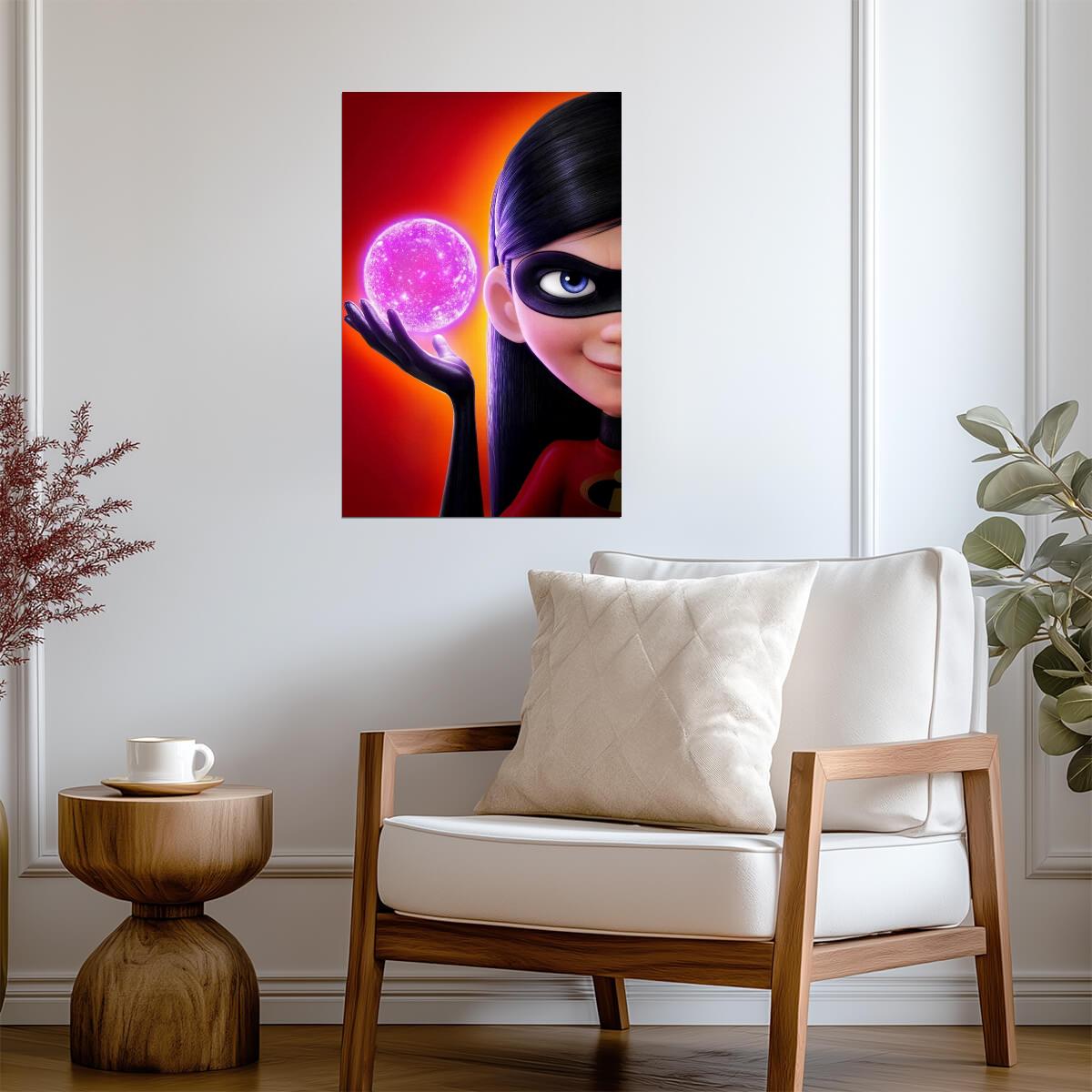 Incredibles 2 Movie Poster | Violet Close-Up with a Force Field - Movies & TV Poster
