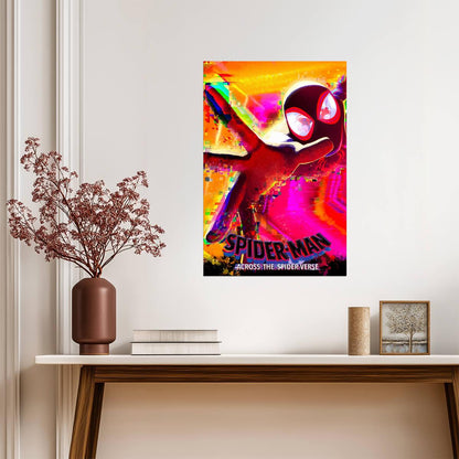 Spider-Man Across the Spider-Verse Movie Poster | Miles in Glitch Colors - Movies & TV Poster