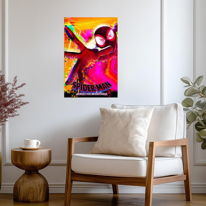 Spider-Man Across the Spider-Verse Movie Poster | Miles in Glitch Colors - Movies & TV Poster