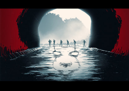 IT Chapter Two Movie Poster | The Losers Club at the Sewer Entrance - Movies & TV Poster