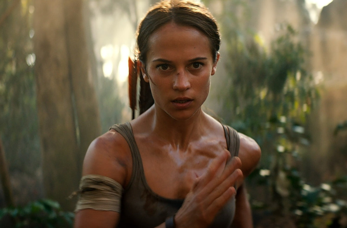 Tomb Raider 2018 Movie Poster | Alicia Vikander as Lara Croft Running Through the Jungle - Movies & TV Poster