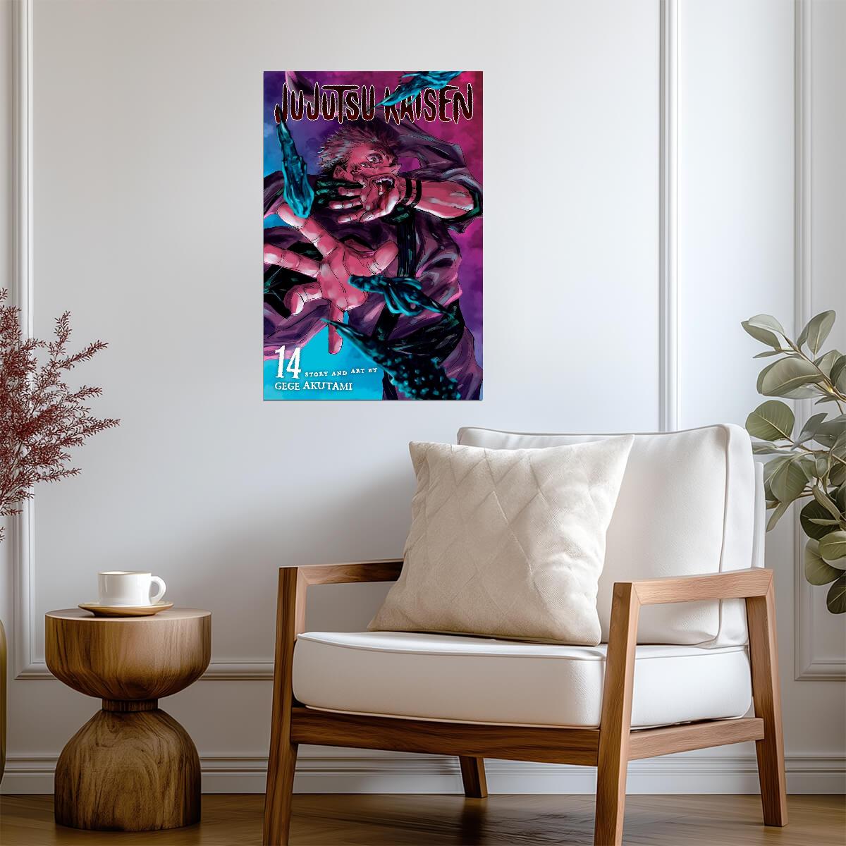 Jujutsu Kaisen Poster | Sukuna | Manga Volume 14 Cover - Anime Poster