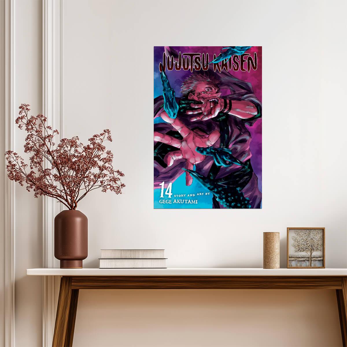 Jujutsu Kaisen Poster | Sukuna | Manga Volume 14 Cover - Anime Poster