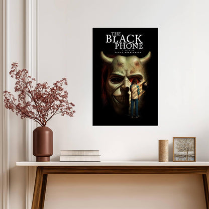 The Black Phone Movie Poster | Finney Before a Giant Mask - Movies & TV Poster