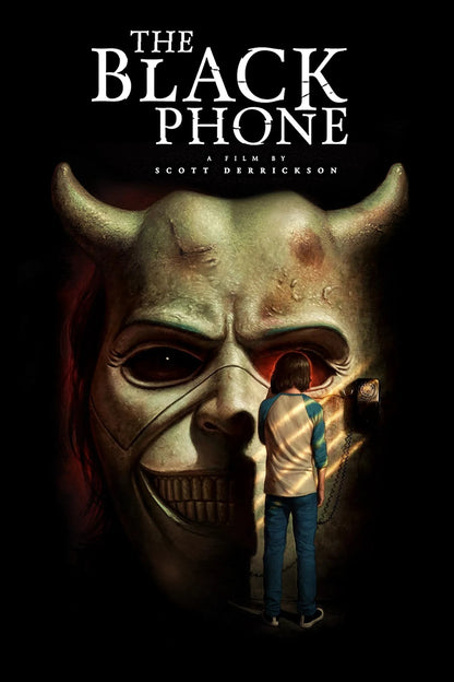 The Black Phone Movie Poster | Finney Before a Giant Mask - Movies & TV Poster