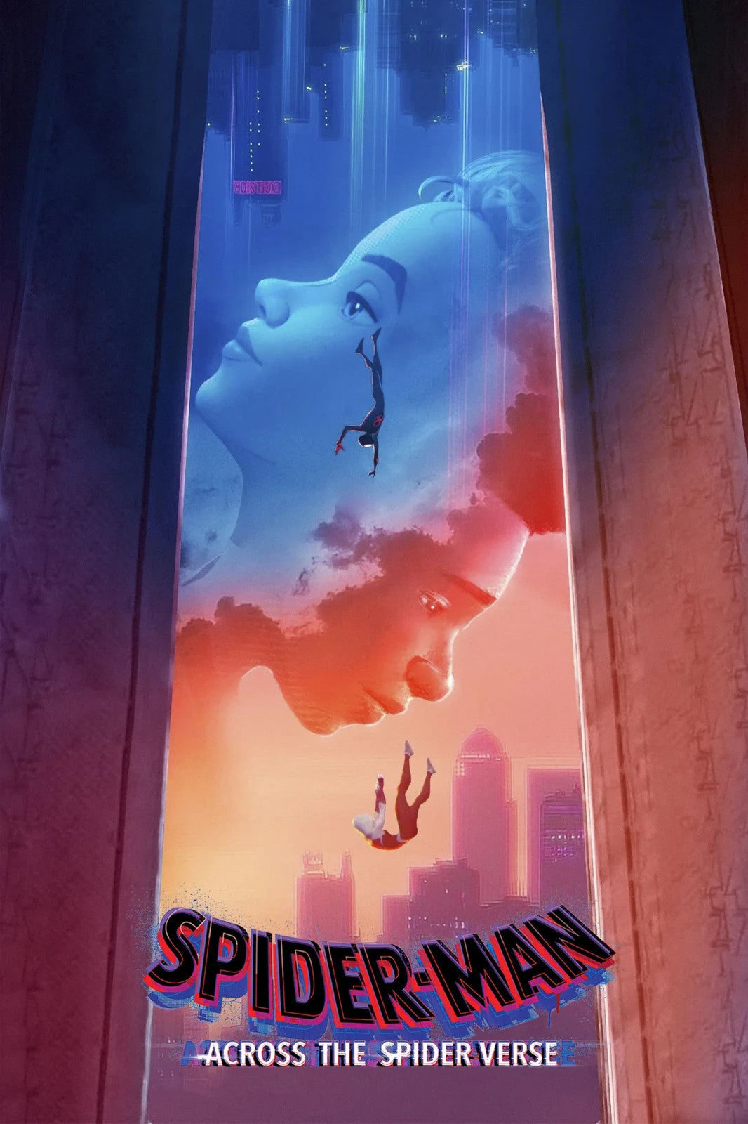 Spider-Man Across the Spider-Verse Movie Poster | Miles and Gwen in the Multiverse - Movies & TV Poster
