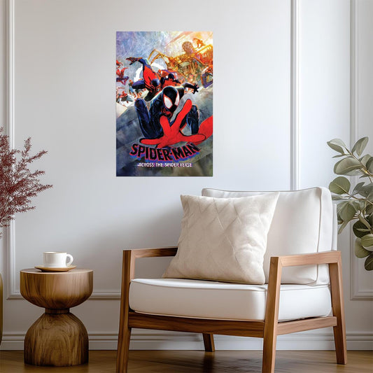 Spider-Man Across the Spider-Verse Movie Poster | Spider Society in Pursuit - Movies & TV Poster