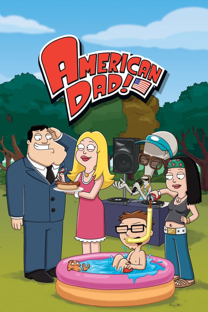 American Dad Poster | Smith Family Backyard Party - Movies & TV Poster
