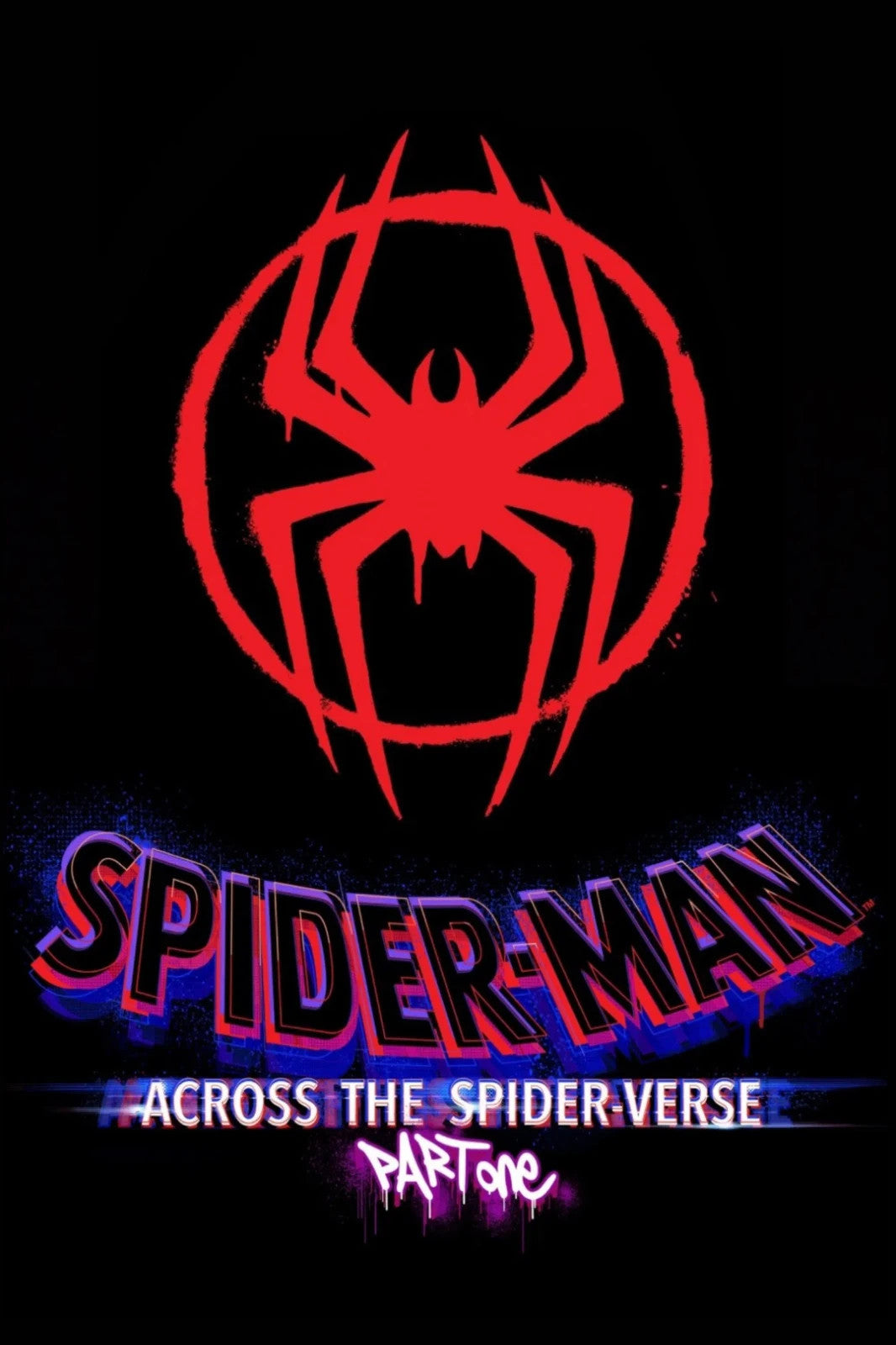 Spider-Man Across the Spider-Verse Movie Poster | Red Spider Emblem - Movies & TV Poster