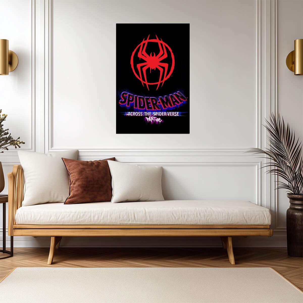 Spider-Man Across the Spider-Verse Movie Poster | Red Spider Emblem - Movies & TV Poster