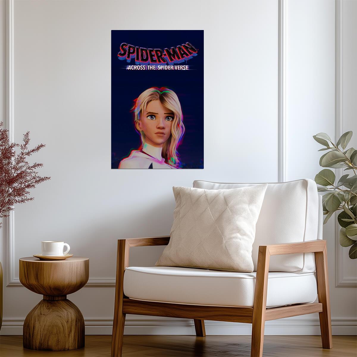 Spider-Man Across the Spider-Verse Movie Poster | Gwen Stacy Portrait - Movies & TV Poster