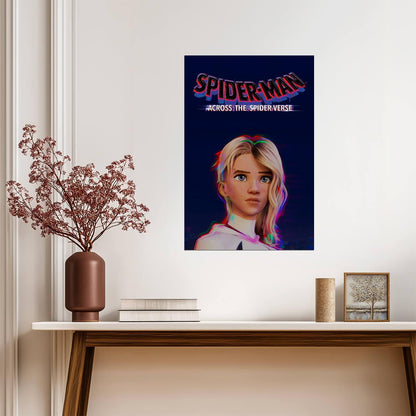 Spider-Man Across the Spider-Verse Movie Poster | Gwen Stacy Portrait - Movies & TV Poster
