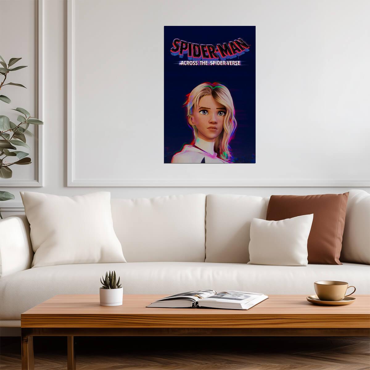 Spider-Man Across the Spider-Verse Movie Poster | Gwen Stacy Portrait - Movies & TV Poster