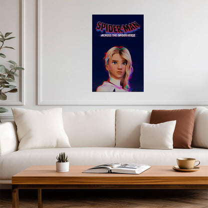Spider-Man Across the Spider-Verse Movie Poster | Gwen Stacy Portrait - Movies & TV Poster