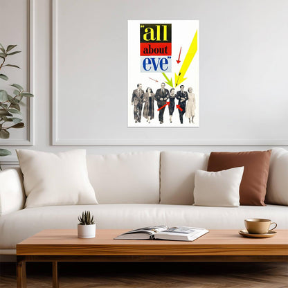All About Eve 1950 Movie Poster | Cast Lineup Print - Movies & TV Poster