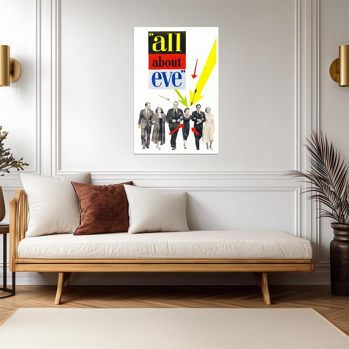 All About Eve 1950 Movie Poster | Cast Lineup Print - Movies & TV Poster