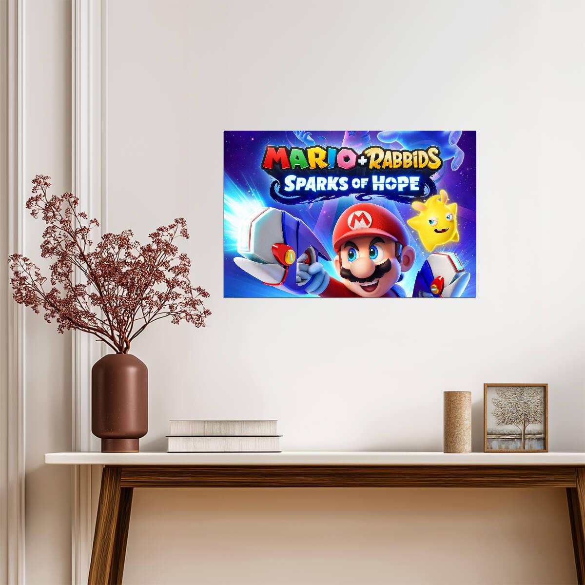 Super Mario Poster | Mario with a Blaster | Sparks of Hope - Video Games Poster