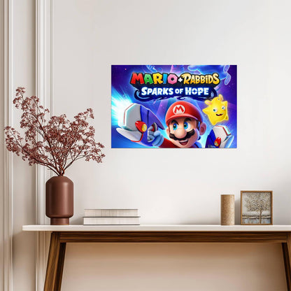 Super Mario Poster | Mario with a Blaster | Sparks of Hope - Video Games Poster