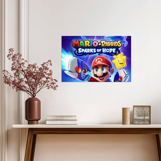 Super Mario Poster | Mario with a Blaster | Sparks of Hope - Video Games Poster