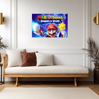Super Mario Poster | Mario with a Blaster | Sparks of Hope - Video Games Poster