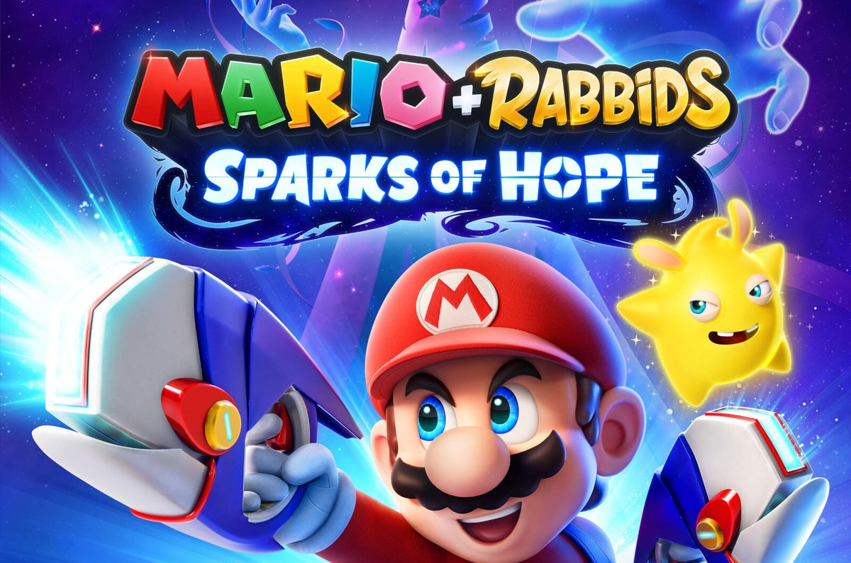 Super Mario Poster | Mario with a Blaster | Sparks of Hope - Video Games Poster