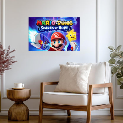 Super Mario Poster | Mario with a Blaster | Sparks of Hope - Video Games Poster