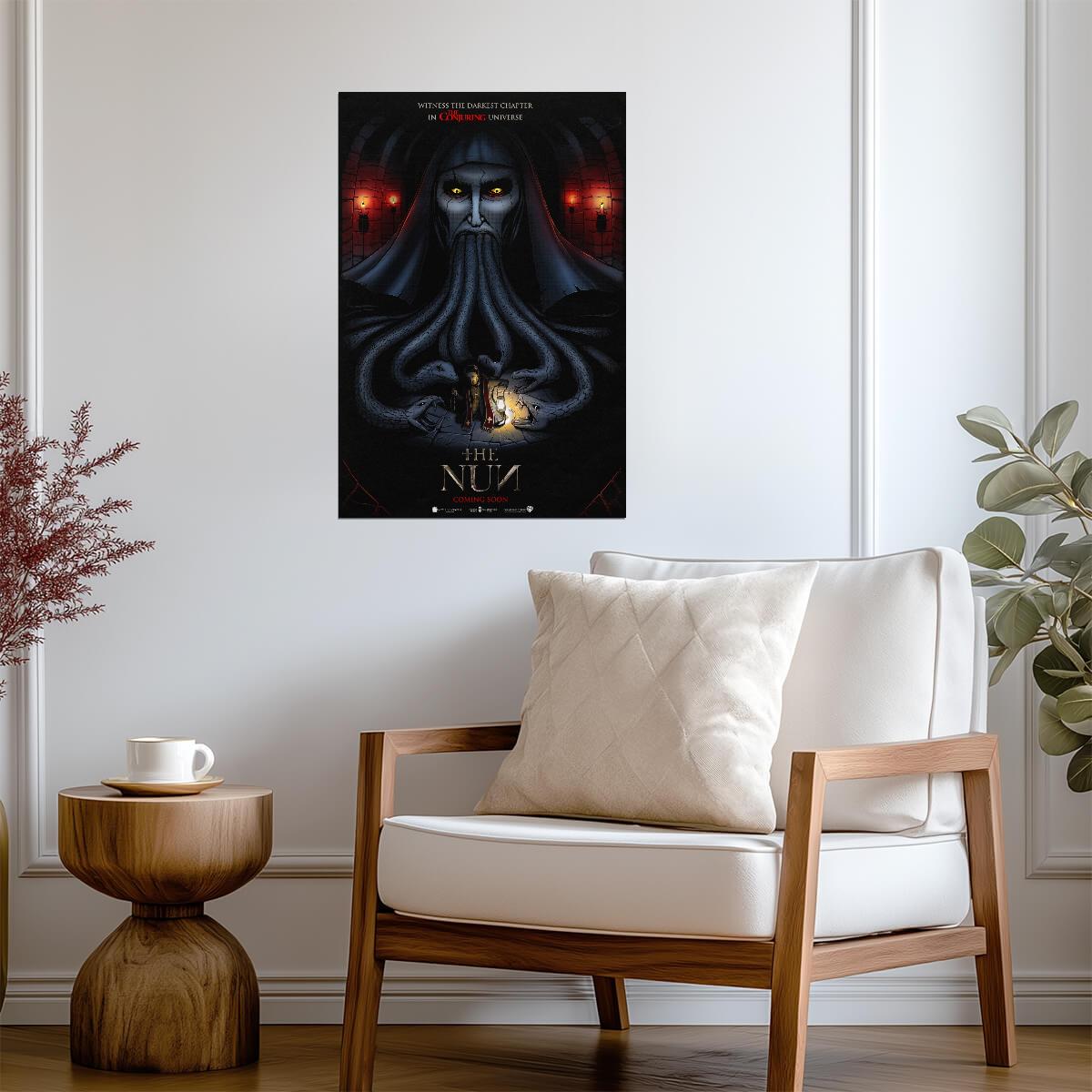 The Nun 2018 Movie Poster | Valak Above a Lantern - Movies & TV Poster