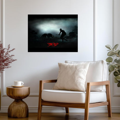 300 Poster | Young Leonidas and Wolf in the Snow - Movies & TV Poster