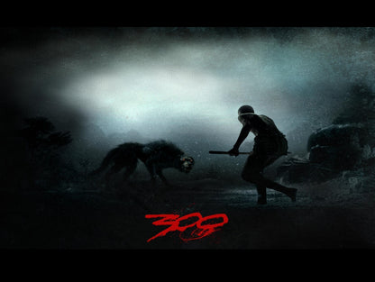 300 Poster | Young Leonidas and Wolf in the Snow - Movies & TV Poster