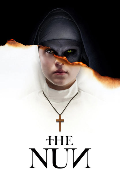 The Nun 2018 Movie Poster | Sister Irene and Valak | Burned Paper Portrait - Movies & TV Poster