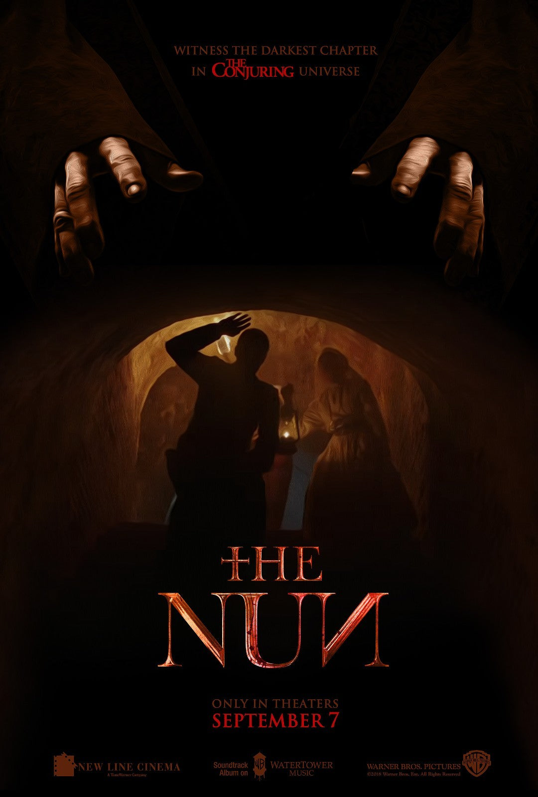 The Nun 2018 Movie Poster | Valak Above an Abbey Archway - Movies & TV Poster