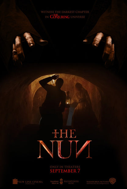 The Nun 2018 Movie Poster | Valak Above an Abbey Archway - Movies & TV Poster
