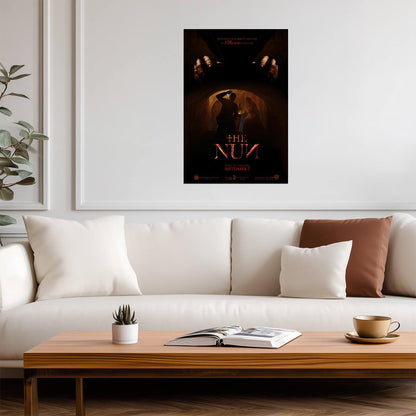 The Nun 2018 Movie Poster | Valak Above an Abbey Archway - Movies & TV Poster
