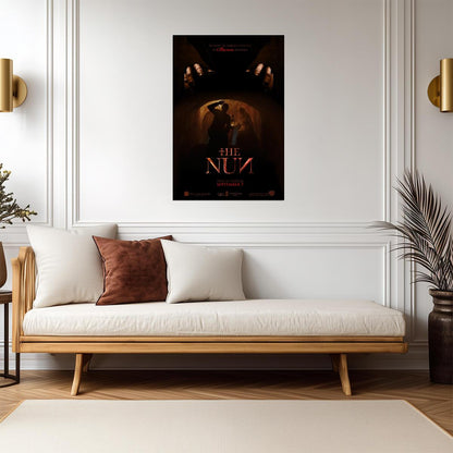 The Nun 2018 Movie Poster | Valak Above an Abbey Archway - Movies & TV Poster