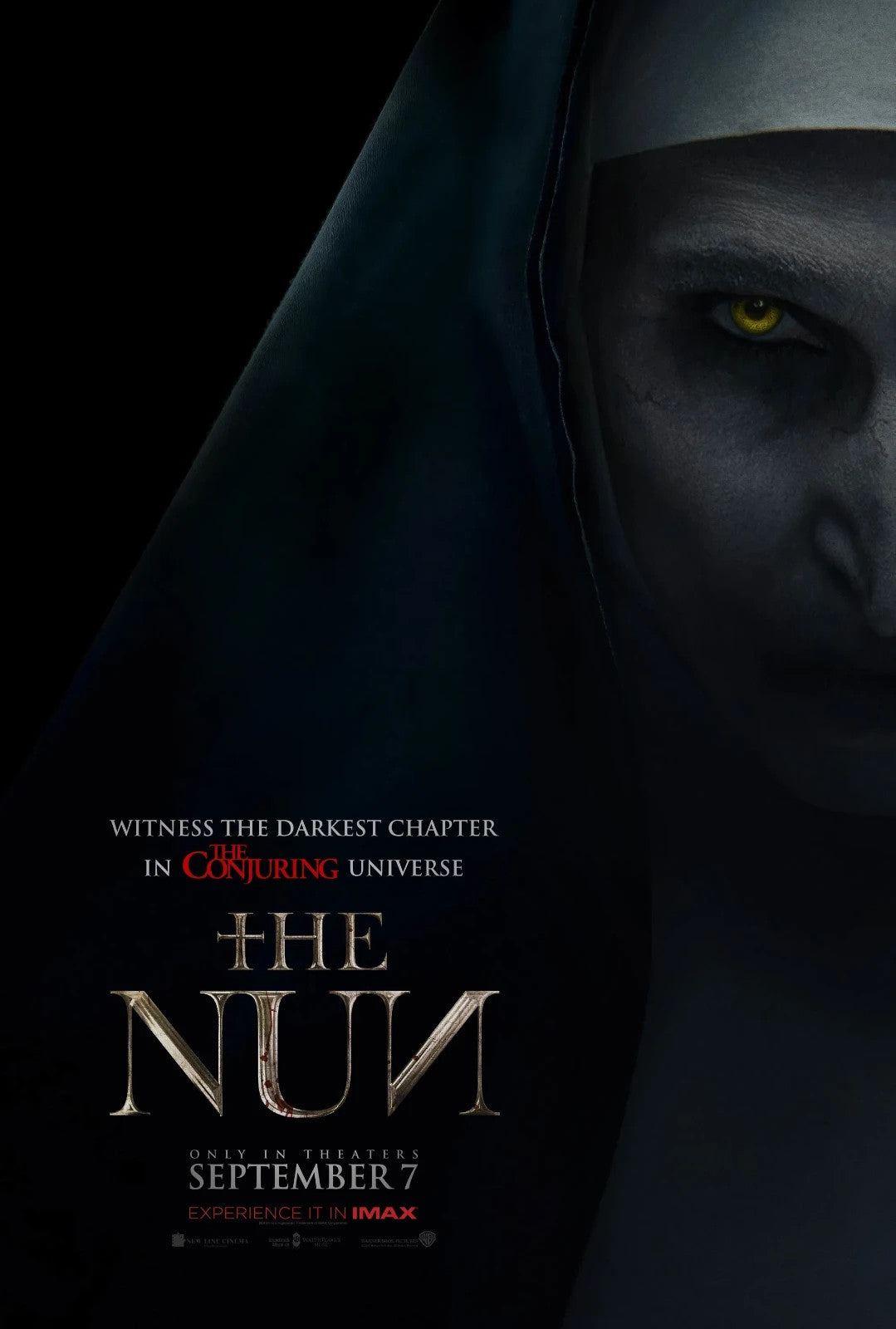 The Nun 2018 Movie Poster | Valak Half-Face Portrait - Movies & TV Poster