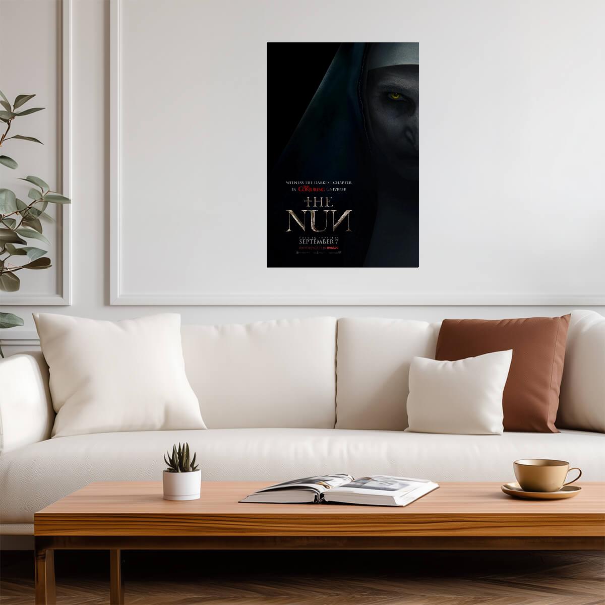 The Nun 2018 Movie Poster | Valak Half-Face Portrait - Movies & TV Poster