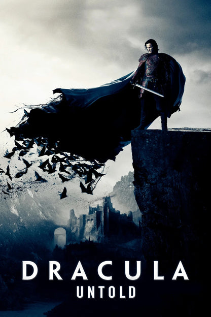 Dracula Untold Movie Poster | Luke Evans with a Cape Turning into Bats - Movies & TV Poster