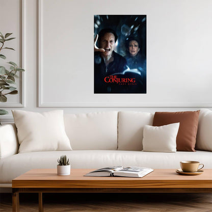 The Conjuring Last Rites Movie Poster | Ed and Lorraine Behind Shattered Glass - Movies & TV Poster