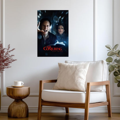 The Conjuring Last Rites Movie Poster | Ed and Lorraine Behind Shattered Glass - Movies & TV Poster