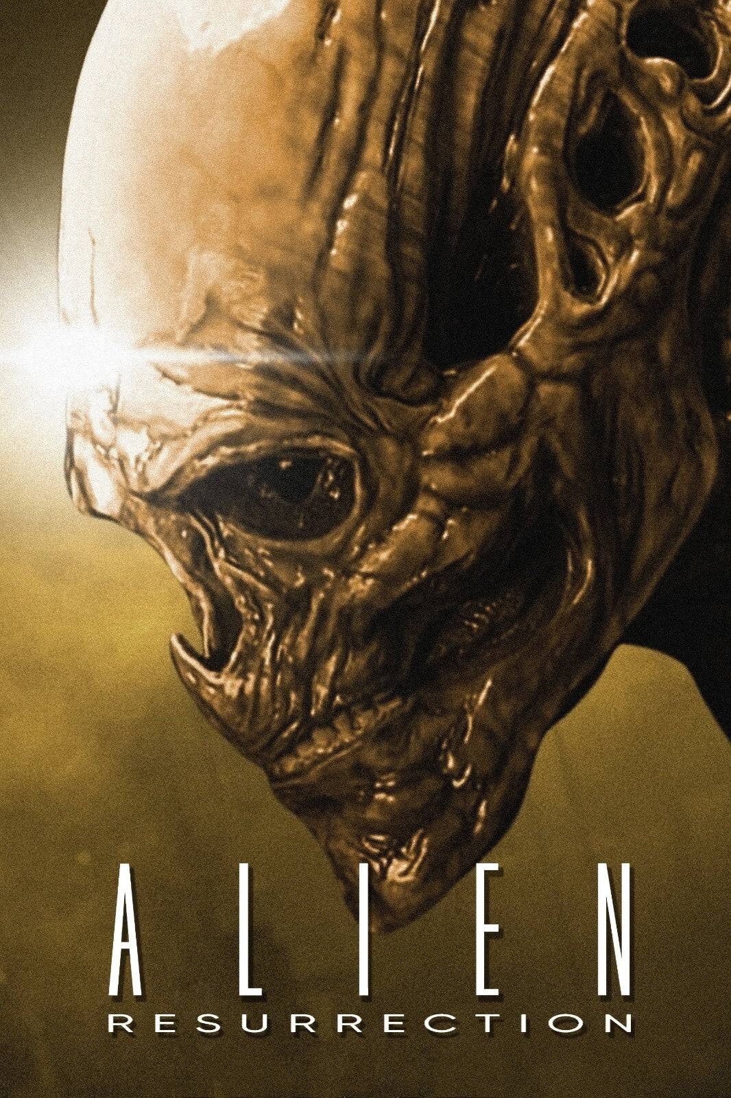 Alien Resurrection Movie Poster | Newborn Hybrid Portrait | Sepia Print - Movies & TV Poster