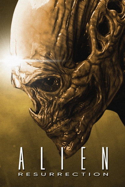Alien Resurrection Movie Poster | Newborn Hybrid Portrait | Sepia Print - Movies & TV Poster
