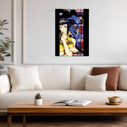 Cowboy Bebop Poster | Sexy Faye Valentine | Pop Art Portrait - Anime Poster