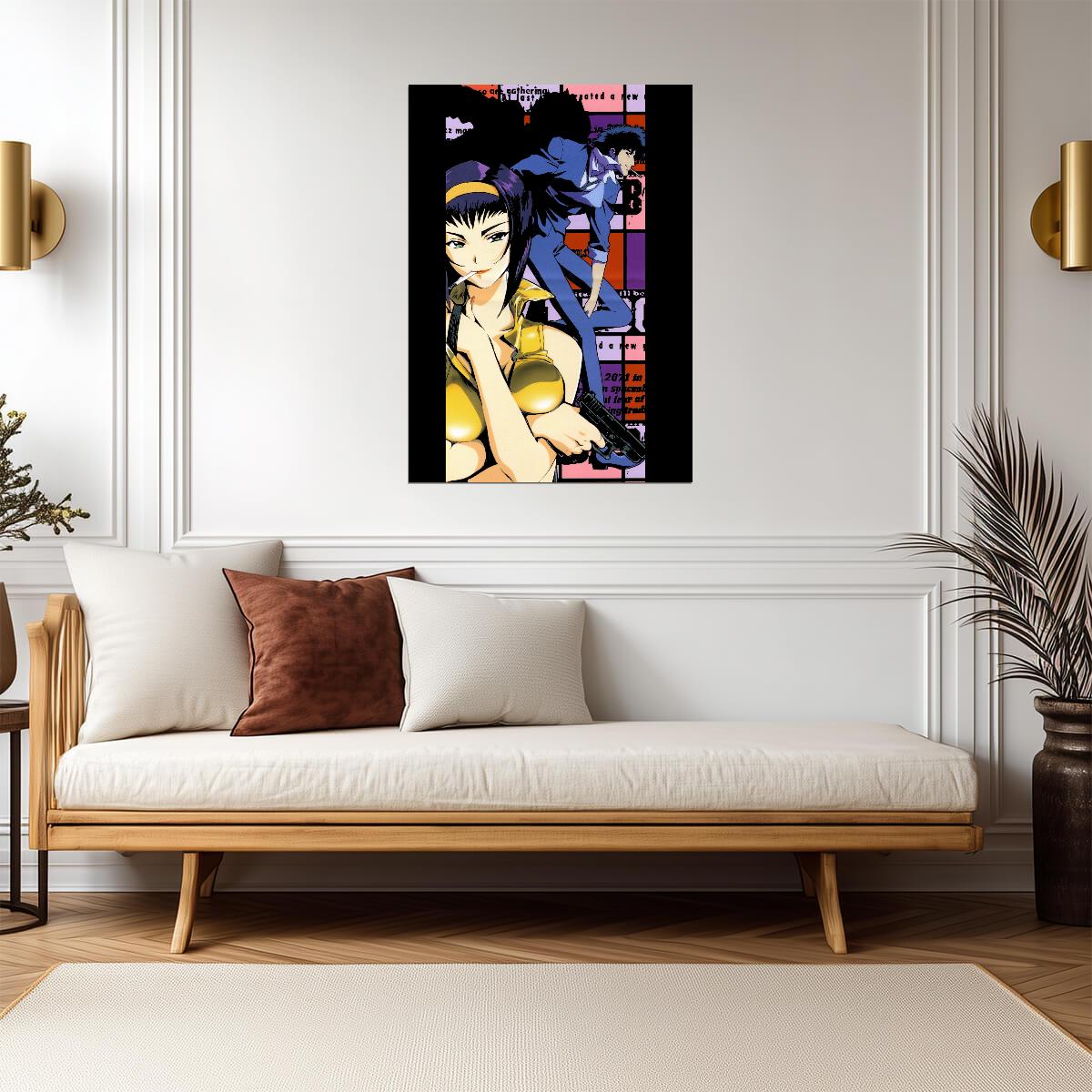 Cowboy Bebop Poster | Sexy Faye Valentine | Pop Art Portrait - Anime Poster