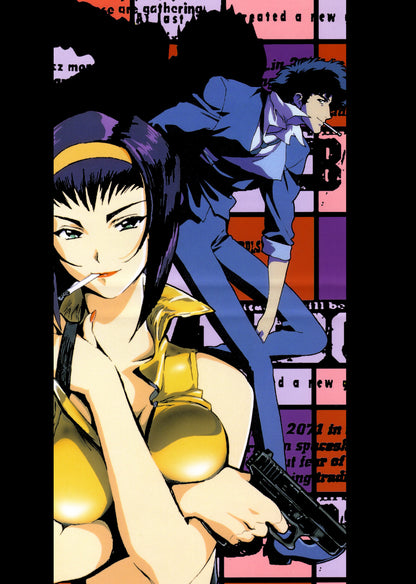 Cowboy Bebop Poster | Sexy Faye Valentine | Pop Art Portrait - Anime Poster