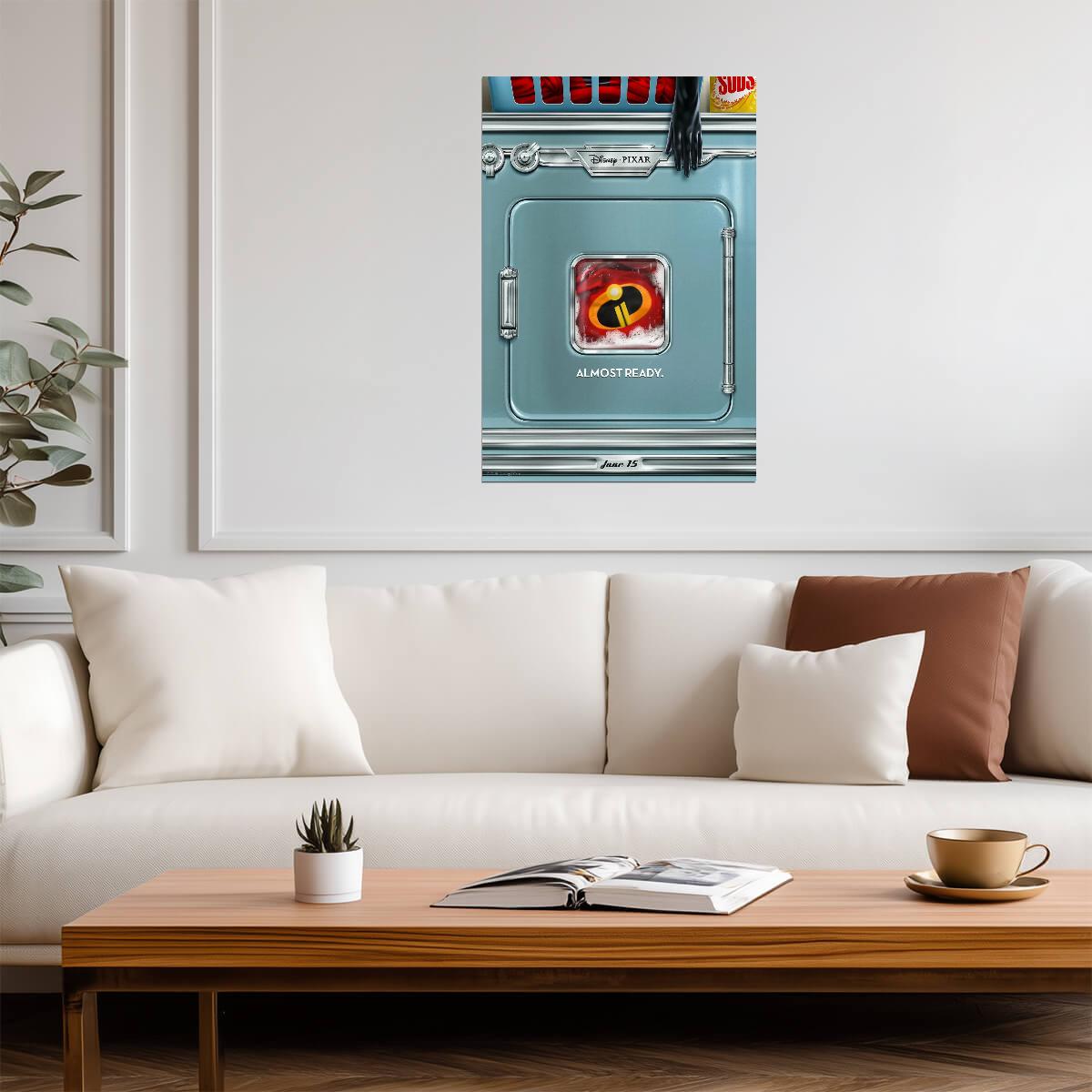 Incredibles 2 Movie Poster | Almost Ready Laundry Machine - Movies & TV Poster