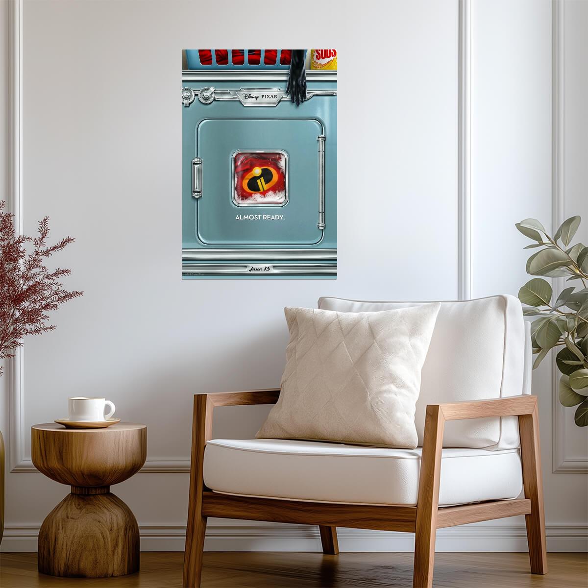 Incredibles 2 Movie Poster | Almost Ready Laundry Machine - Movies & TV Poster
