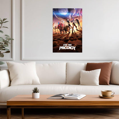 Star Trek Prodigy TV Series Poster | Animated Crew beneath the Protostar - Movies & TV Poster